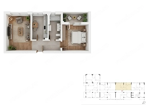 Apartament cu 2 camere decomandat de vânzare în Sectorul 4, București