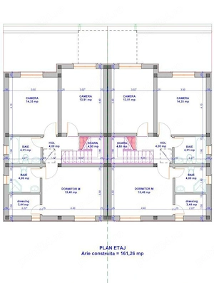 Duplex intreg jumatate, la rosu gri, Giarmata vii, P+E, 4 cam, 438mp teren - imagine 3