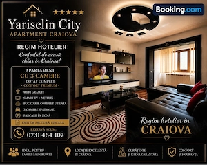 Regim Hotelier Craiova Ap 3 Camere Ofer Factură 