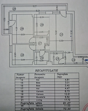 Vând apartament 3 camere - imagine 2