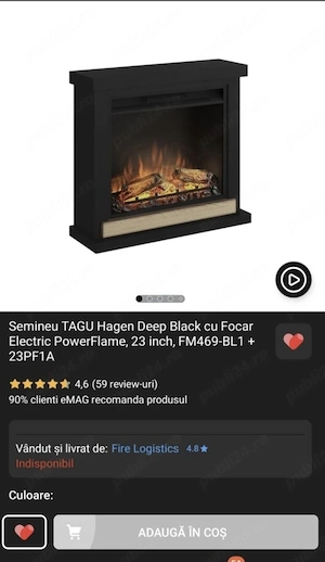 Semineu TAGU cu focar electric