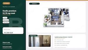 STUDIO NOU CU TERASĂ | 42,80 MP UTILI | TÂRGU MUREȘ - imagine 2