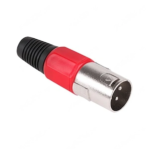 mufa xlr tata 3 pini rosu