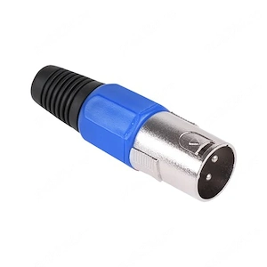 mufa xlr 3 pini,tata,albastru
