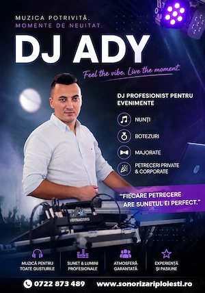 Servicii DJ - Foto - Video - Pachet servicii Nunta - Botez - Cununie