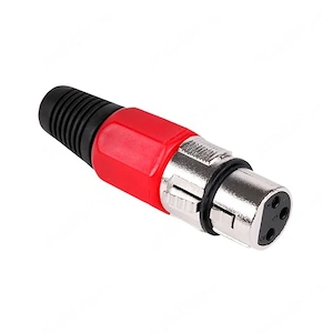 mufa xlr 3 pini mama rosu