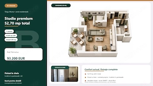 Studio Nou Cu Terasă | 52,70 MP | Târgu Mureș - imagine 2