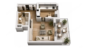 Studio Nou Cu Terasă | 51,90 Mp | Târgu Mureș - imagine 4
