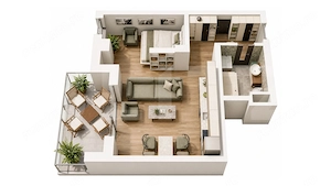 Studio Nou Cu Terasă | 52,70 MP | Târgu Mureș - imagine 4