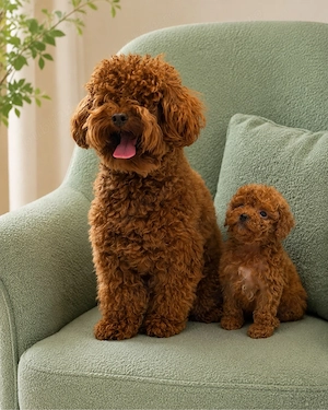 Catelus poodle(pudel caniche) - imagine 2
