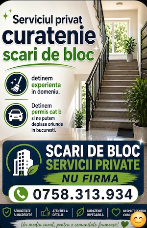 Privat Cautam scari de bloc suntem persoane fizice nu firma