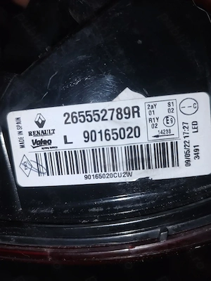 Stop spate exterior stânga, pe aripă pentru Renault Kadjar - imagine 2
