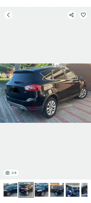 Ford Kuga 2.0 TDCI 140 CP 4x4 167000 km, climatronic, Sony, 2010 - imagine 2