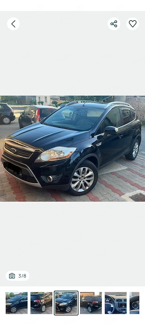 Ford Kuga 2.0 TDCI 140 CP 4x4 167000 km, climatronic, Sony, 2010 - imagine 3