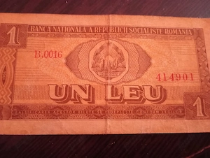 Vand bacnota 1 leu 