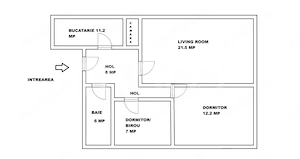 Apartament la casa de inchiriat 3 camere zona Sub Arini din Sibiu - imagine 3