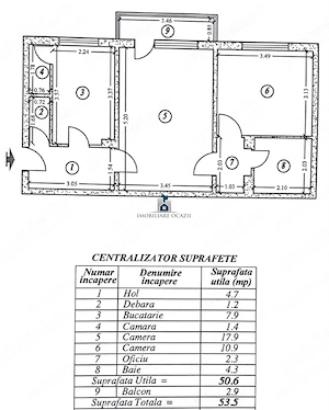 Apartament 2 Camere Semidecomandat Almasu Mic - imagine 7