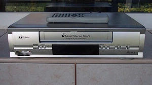 Video FUNAI 31D-850 recorder vcr Vhs 6 head stereo Hi-Fi telecomanda + CADOU