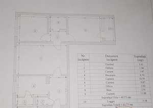 Apartament 3 camere, etaj 1, bloc reabilitat I Drumul Taberei