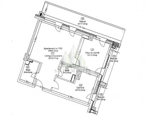Vand apartament de lux, cu 3 camere in Wings- cu CF! - imagine 6