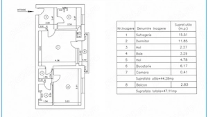 1 mai, apartament 2 camere, etaj 2 - imagine 10