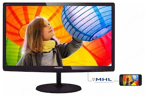 Monitor Philips 247E6QDAD, 23.6" Full HD IPS, HDMI DVI VGA, boxe integrate, folosit foarte putin
