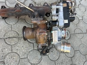 Turbo,galerie de evacuare și răcitor egr BMW e91 n47 - imagine 3