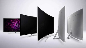 TV Samsung QLED 4K Curved Smart Q8C, 138 cm, display spart - pentru piese sau reparatie