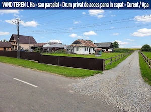 Teren 1 hectar Veresti intravilan 30 m latime 
