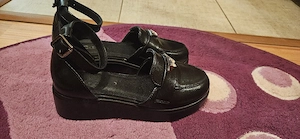 Pantofi casual dama negri piele ecologica 