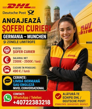 Sofer curier Germania- DHL Deutsche Post