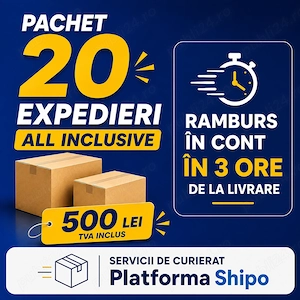 Pachet 20 expedieri colete All Inclusive