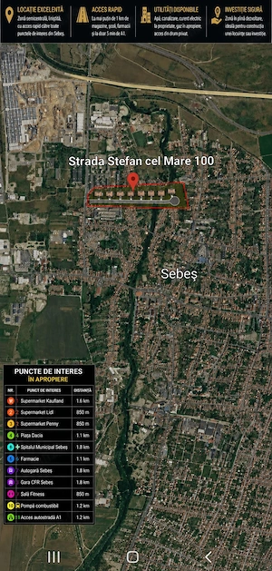 Teren intravilan TOP PREMIUM Stefan Cel Mare, SEBES - imagine 2
