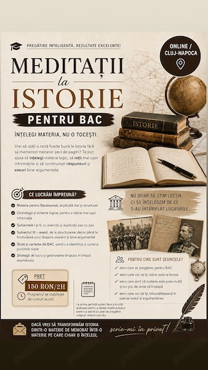 Meditații bac| ISTORIE