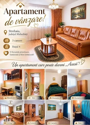 Apartament 3 camere Strehaia