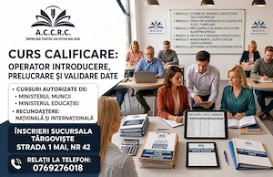 Curs Operator introducere prelucrare si validare date .