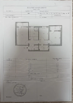 Apartament 3 camere decomandate   Poarta 6, Constanța | Etaj 2 4 | Centrală proprie - imagine 4