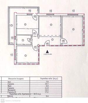 Apartament 3 camere Precista Școala Nr.4 Lux, Mobilat, Utilat ,Liber - imagine 10
