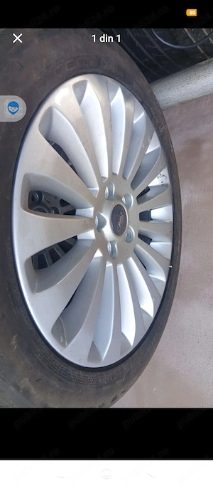 Vând 4 bc jeante aluminiu Ford Mondeo r17 cu anvelope 225 45 r17 