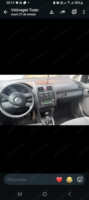 vând Volkswagen Touran 7 locuri motor de 1 9 dizel an 2005 propietar  - imagine 2
