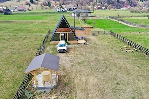 CABANĂ A-FRAME NOUĂ DE VÂNZARE – VAMA, STRÂMTURA | TEREN 1.800 MP - imagine 2