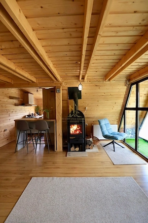 CABANĂ A-FRAME NOUĂ DE VÂNZARE – VAMA, STRÂMTURA | TEREN 1.800 MP - imagine 4