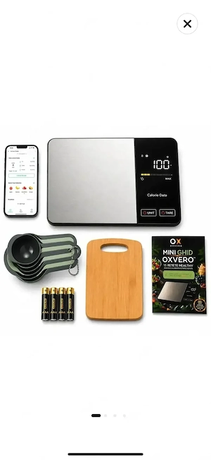 Cantar de bucatarie smart + extra accesorii