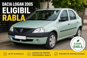 Dacia Logan 2005   eligibil Program Rabla 2026   acte în regulă   Timișoara