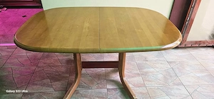 set masa extensibila lemn masiv stejar si scaune
