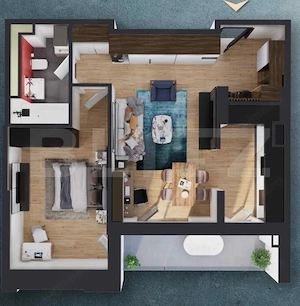 Apartament 2 camere, 54.50 mp, zona RIVU, COMISION 0 - imagine 2