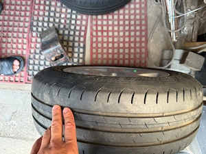 Vând set de 4 roți echipate cu cauciucuri vară Goodyear 195/65/15 H 5x100 Skoda Octavia 1 - imagine 5