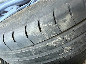 Vând set de 4 roți echipate cu cauciucuri vară Goodyear 195/65/15 H 5x100 Skoda Octavia 1 - imagine 3