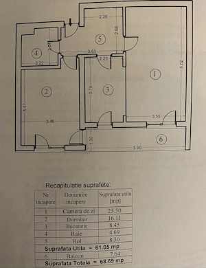 Inchiriez apartament modern 2 camere | 20th Residence | zona Crangasi Regie - imagine 8