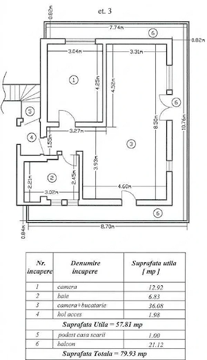 2 cam, Ion Mihalache 315, spatios, centrala, mobilat, intretinere mica - imagine 7